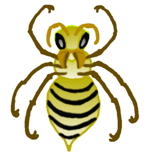 ミツバチのイラスト お絵描きソフトでの描き方練習中
